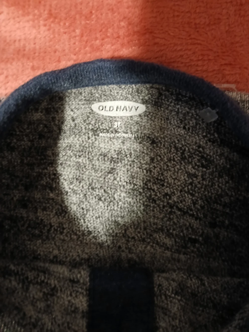 Old Navy Boys Long-Sleeve Henley Top - Red/Charcoal & Blue/Gray Set